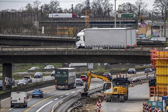 Duisburg-Kaiserberg motorway junction, complete reconstruction and new construction of the A3 and