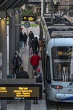 Tram stop Rathaus, line 306, Bochum, North Rhine-Westphalia, Germany, Europe