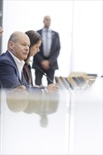 Olaf Scholz (SPD), Federal Chancellor, at the Federal Press Conference, bpk, Federal Press