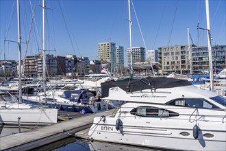 Willemdok, Jachthaven Antwerpen harbour basin, old harbour district, Het Eilandje of Antwerp,