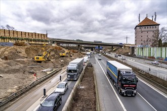 Duisburg-Kaiserberg motorway junction, complete reconstruction and new construction of the A3 and