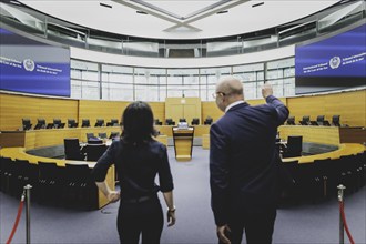 (R-L) Tomas Heidar, President of the International Tribunal for the Law of the Sea, and Annalena