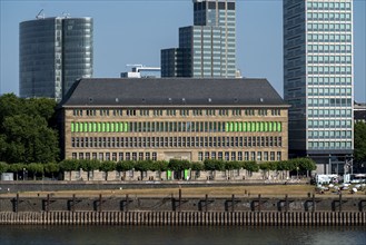 Skyline of Düsseldorf city centre, Behrensbau, House of History North Rhine-Westphalia