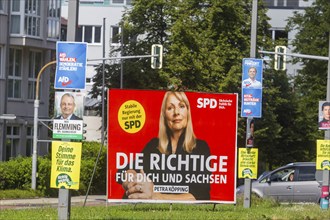 The hot phase of the state election campaign in Saxony can be seen in the amount of different