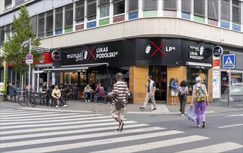 Kebab restaurant of the Mangal & Lukas Podolski 10 chain, on Konrad-Adenauer-Platz, in Düsseldorf,