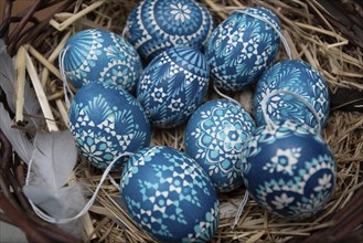 Sorbian Easter eggs, decorated Easter eggs, Sorbian eggs, Germany, Europe