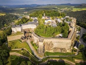 Königstein Fortress is one of the largest mountain fortresses in Europe. It is located in the