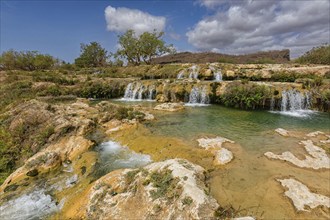 Waterfalls in Oman near Salalah, Wadi Darbat, Salalah, Dhofar Governorate, Oman, Asia