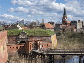 Fortress Dömitz at the Elbe river, Germany, Europe