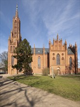 Monastery church, Malchow Monastery, Malchow, island town, Mecklenburg Lake District, Mecklenburg,