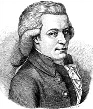 Wolfgang Amadeus Mozart (Salzburg 1756, 1791 Vienna) portrait, father composer, son genius as