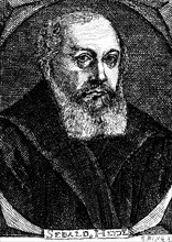 Sebald Heyden (1498 Bruck, 1561 Nuremberg) portrait, cantor and author of textbooks for monastery