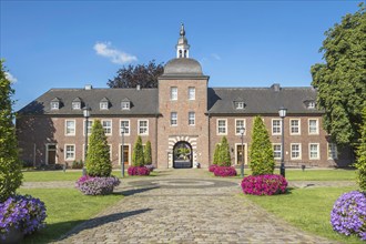 Local court in the outer bailey of Ahaus Castle, Münsterland, North Rhine-Westphalia, Germany,