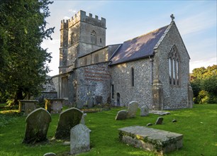 Village parish church of Saint Andrew, Ogbourne St Andrew, Wiltshire, England, UK