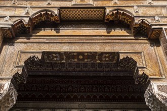 Wooden facade, oriental, ornament, decoration, facade, orient, craft, wood, carpenter, warm tone,