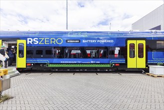 RS ZERO with hydrogen drive from Stadler Rail AG, manufacturer of rail vehicles. World premiere at