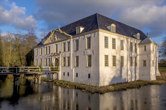 Norderburg moated castle or Dornum Castle, Dornum, East Frisia, Lower Saxony, Germany, Europe