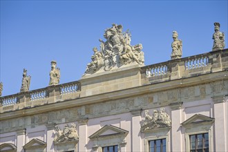 Building detail, fresco, German Historical Museum, Unter den Linden, Mitte, Berlin, Germany, Europe