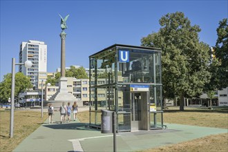 Peace Column, Mehringplatz, Kreuzberg, Friedrichshain-Kreuzberg, Berlin, Germany, Europe