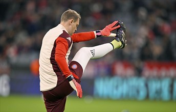 Goalkeeper Manuel Neuer FC Bayern Munich FCB (01) warming up, Champions League, Allianz Arena,