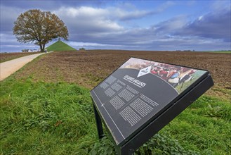 The English Lines, ridge held by Wellington's troops at the Waterloo Memorial 1815, Napoleonic