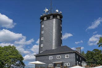 Hohe Bracht observation tower, on the mountain of the same name in the Sauerland, near Bilstein, in