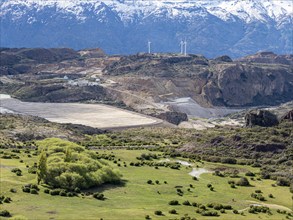 Mining company Minera Cerro Bayo extracts precious metals at Laguna Verde west of Chile Chico,