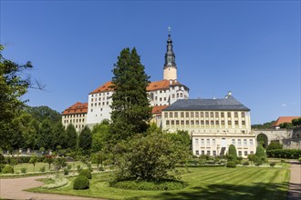 Weesenstein Castle rises on a rocky outcrop of nodular mica schist with quartzite deposits above