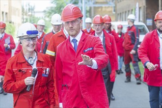 Minister President Michael Kretschmer takes part in the inauguration of a hydrogen-capable forging