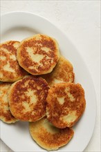 Chvishtari, corn flour tortillas with cheese, pastries, Georgian cuisine, Mchadi, homemade, top