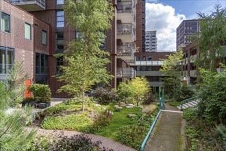 De Groene Kaap residential complex, in the Rotterdam Feijenoord district, on the Maashaven,