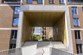 De Groene Kaap residential complex, in the Rotterdam Feijenoord district, on the Maashaven,