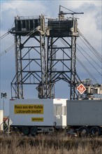 Start of the eviction of the hamlet Lützerath at the lignite mine Garzweiler 2, preparation for the