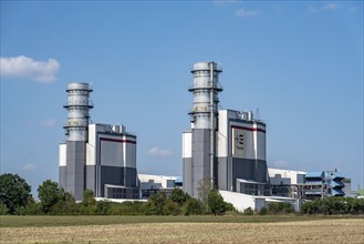 Trianel Hamm-Uentrop combined-cycle gas and steam power plant, two power plant units, each with an