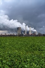 Lignite-fired power plant, RWE Power AG Niederaußem power plant, near Bergheim, North