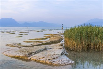 Evening mood at Jamaica beach, lake, holiday, travel, tourism, Sirmione, Italy, Europe