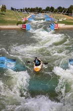 Oklahoma City, Oklahoma, Kayaking at Riversport, a center devoted to kayaking, rafting, and other