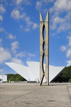 Pombal monument and National Pantheon of Liberty, designed by Oscar Niemeyer, Three Powers Plaza,