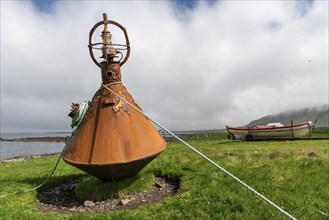 Large metal buoy, Reykjarfjörður, Strandir, Árnes, Westfjords, Iceland, Europe