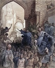 Arrival of the prisoners of Minich during the seventh crusade in Cairo, Historical, digitally