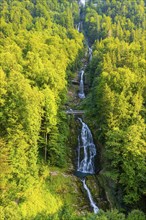 The Giessbach Waterfall on the Mountain Side in Brienz, Bern Canton, Switzerland, Europe