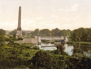 River Boyne, County Louth, Ireland, Historic, digitally restored reproduction from a 19th century