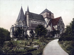 The Nidaros Cathedral, Trondheim, formerly Trondhjem, Norway, 1890, Historical, digitally restored