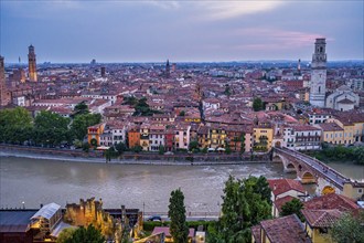 Old town centre of Verona, Veneto, Italy, Europe