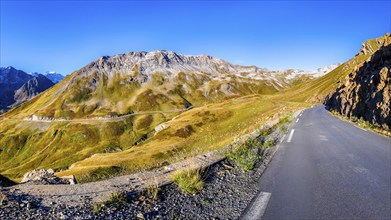 Route des Grandes Alpes, pass Col du Galibier, Departement Hautes-Alpes, Savoier Alps, region