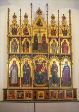 Altar piece in Ducal Palace, Old Town, UNESCO World Heritage Site, Urbino, Marche, Italy, Europe