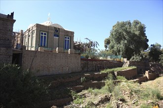 Tigray region, Axum, Aksum, chapel next to St Mary's Cathedral, according to the faith of Ethiopian