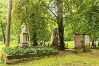 Albani cemetery, Göttingen cityscape, Göttingen, Lower Saxony, Germany, Europe