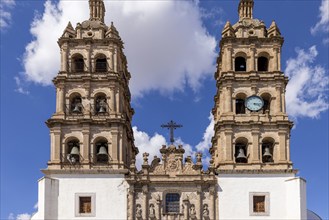 Mexico, Catholic church of Cathedral Basilica of Durango in colonial historic city center located