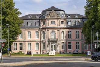 The Jägerhofallee in the Hofgarten, the central municipal park in Düsseldorf, view of Jägerhof